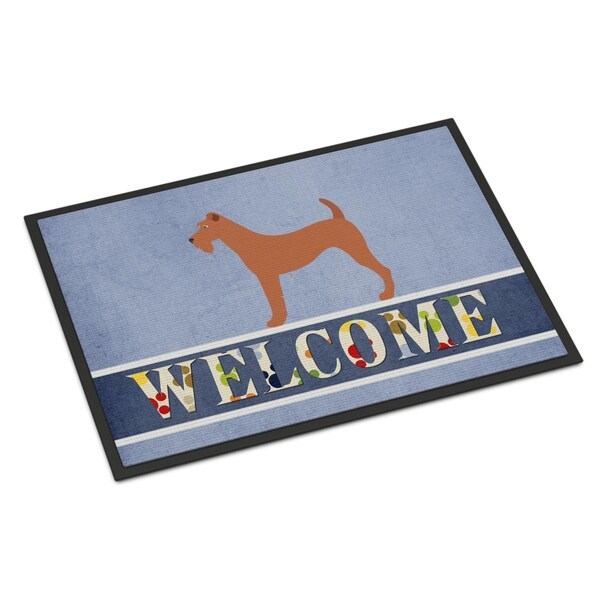 Carolines Treasures Irish Terrier Welcome Indoor or Outdoor Mat - 24 x 36 in. BB8276JMAT - main